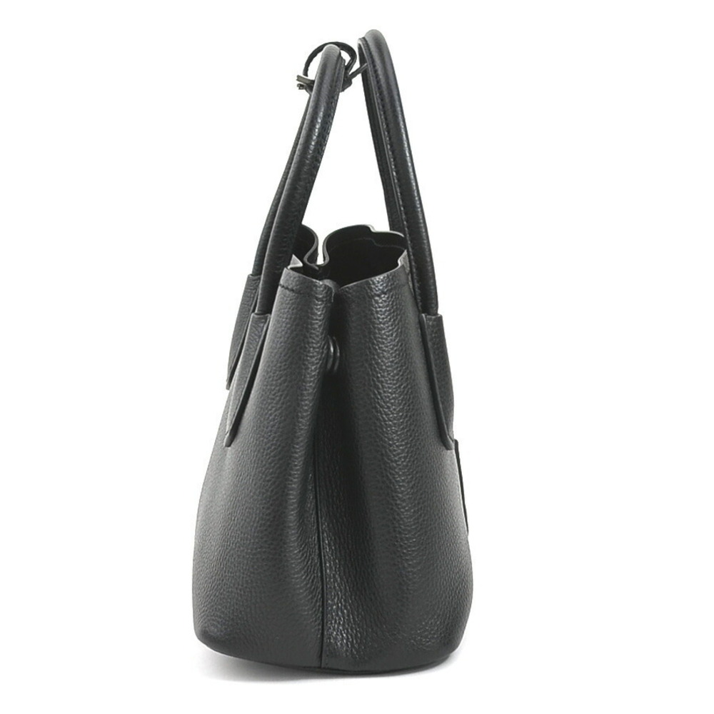 Prada leather double breasted bag handbag shoulder black
